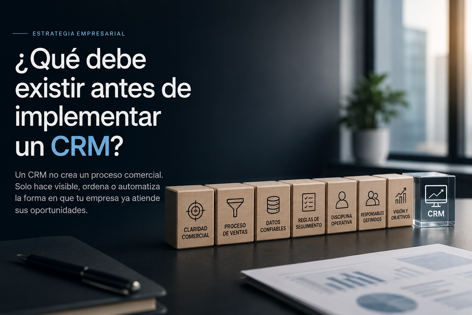 ¿Qué debe existir antes de implementar un CRM?